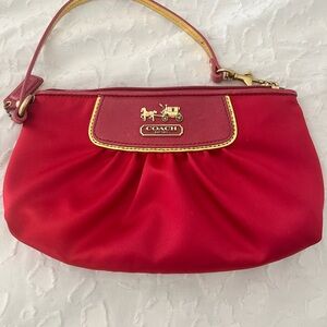 Coach satin bag